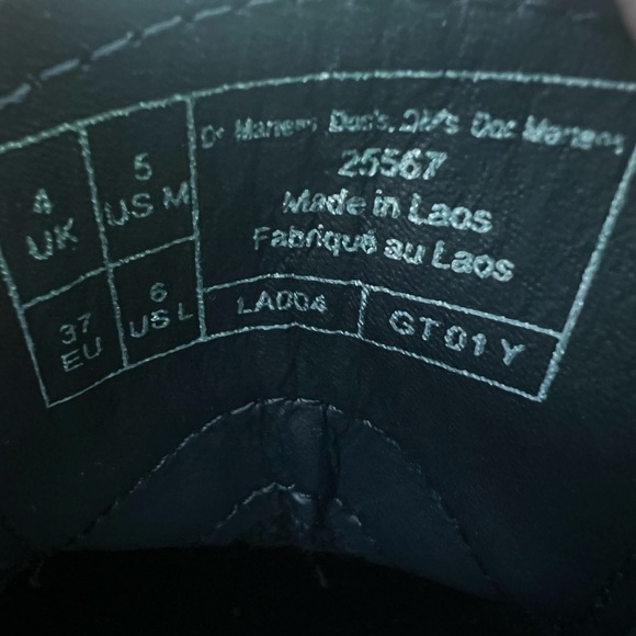 🔥1461 Dr. Martens AirWair Black Shoes with Yellow Stitching - Picture 7 of 7